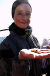 Paula with a squid