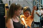 Katie and me dancing at the Air & Space Museum